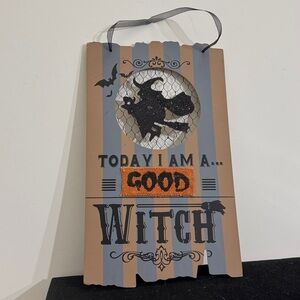 Halloween Witch Wall Sign